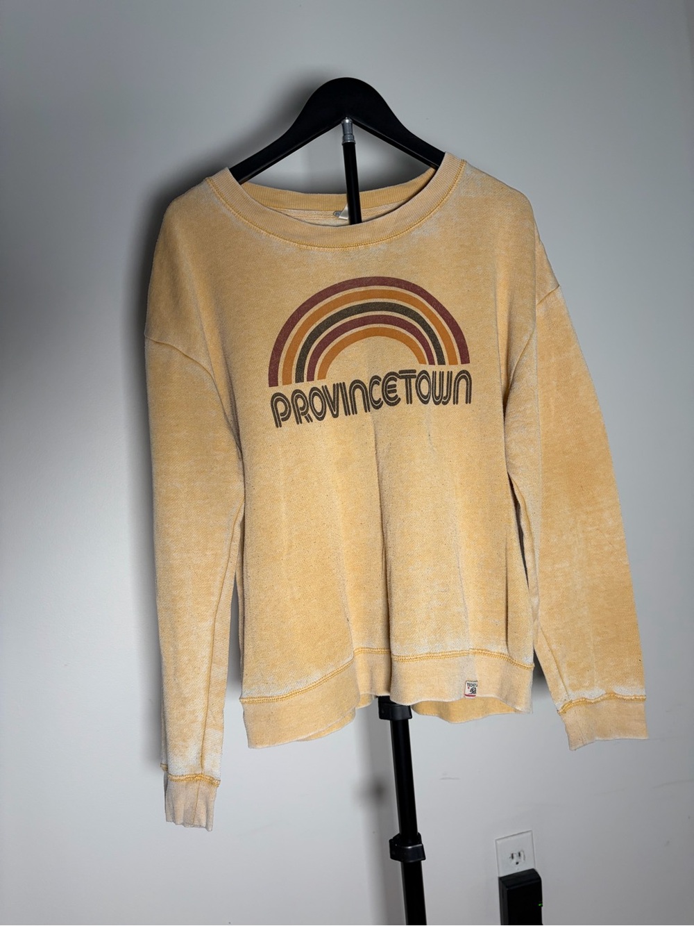 Provincetown Graphic Crewneck Sweatshirt - Mustard Yellow
